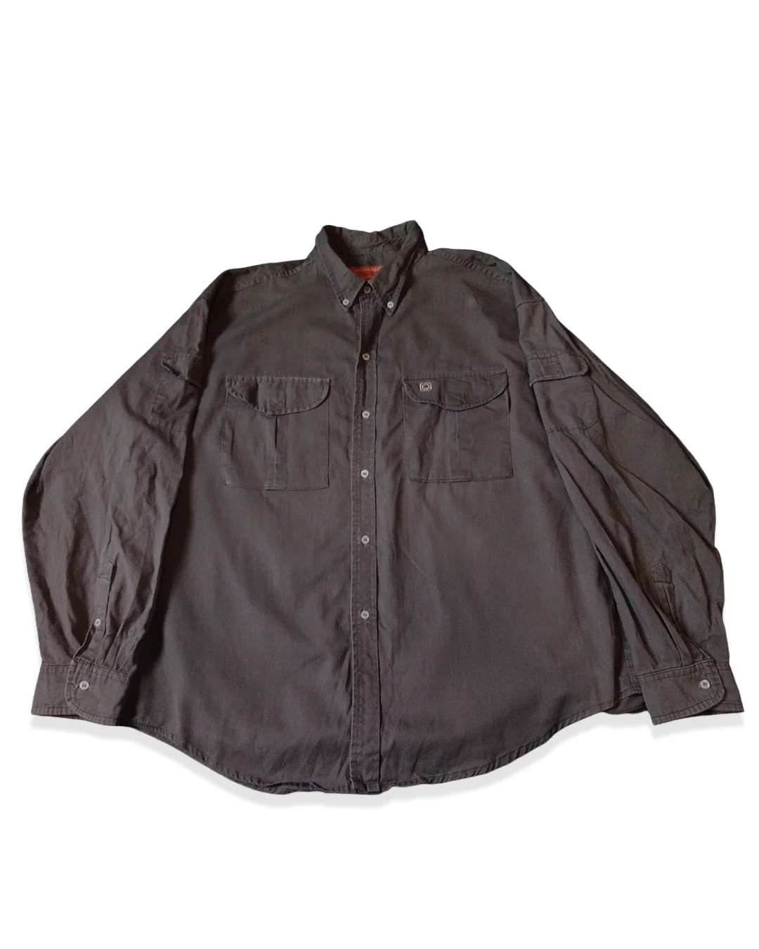 Camisa verde militar - vista 1